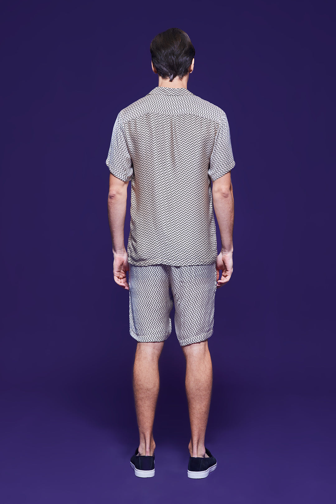 White Zigzag Co-ord Set