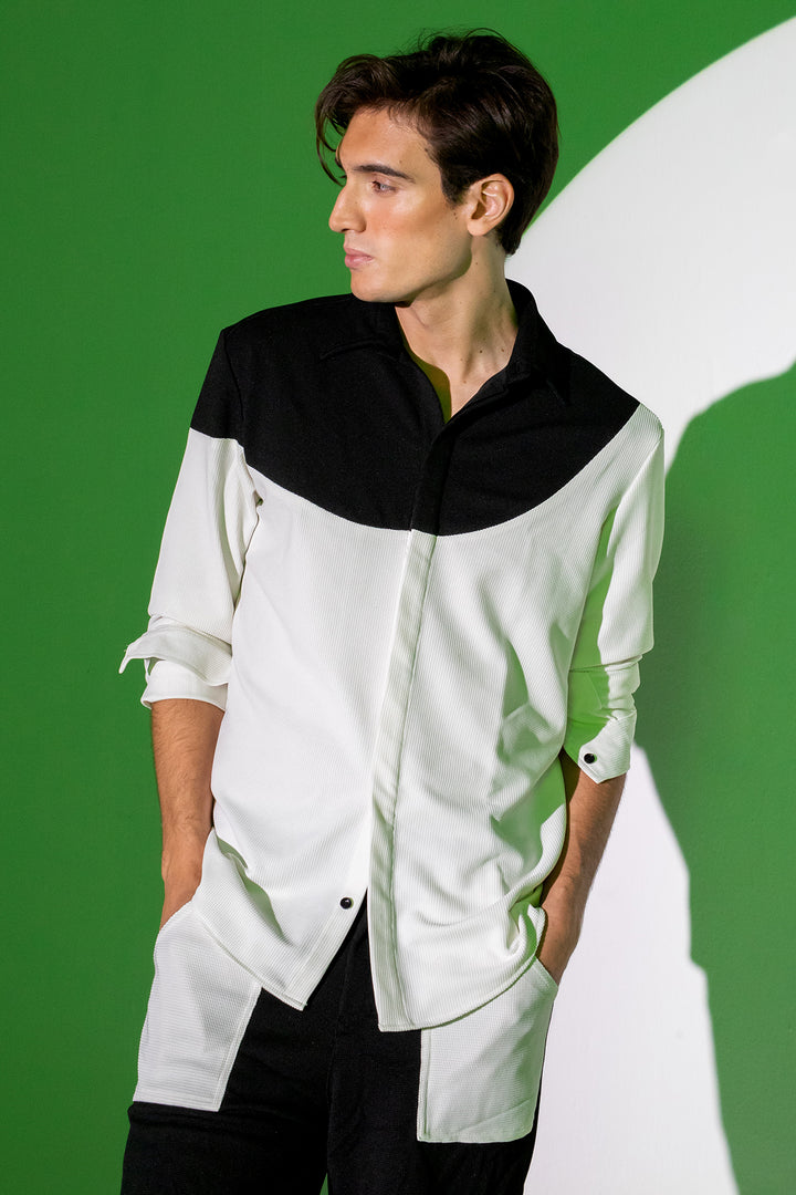 B/W Waffle Shirt