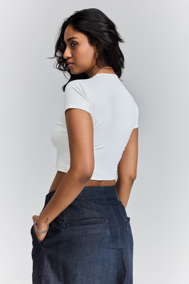 SCANTY CROP TOP - WHITE