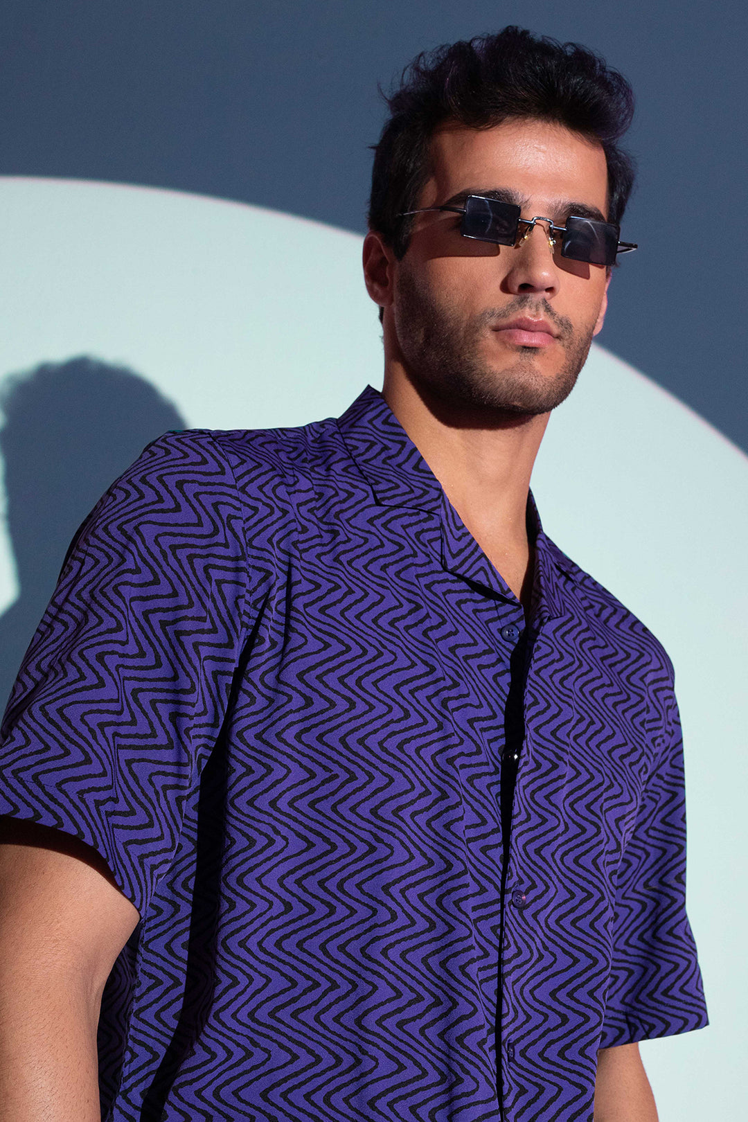 Purple Zigzag Shirt