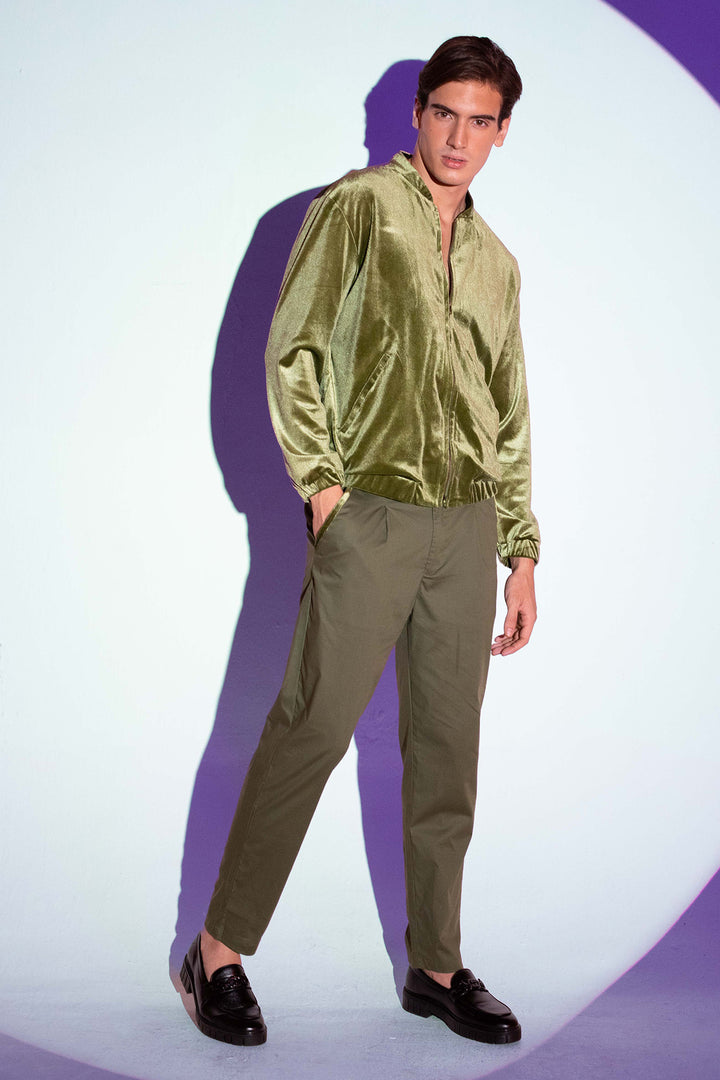 Olive Bomber Jacket