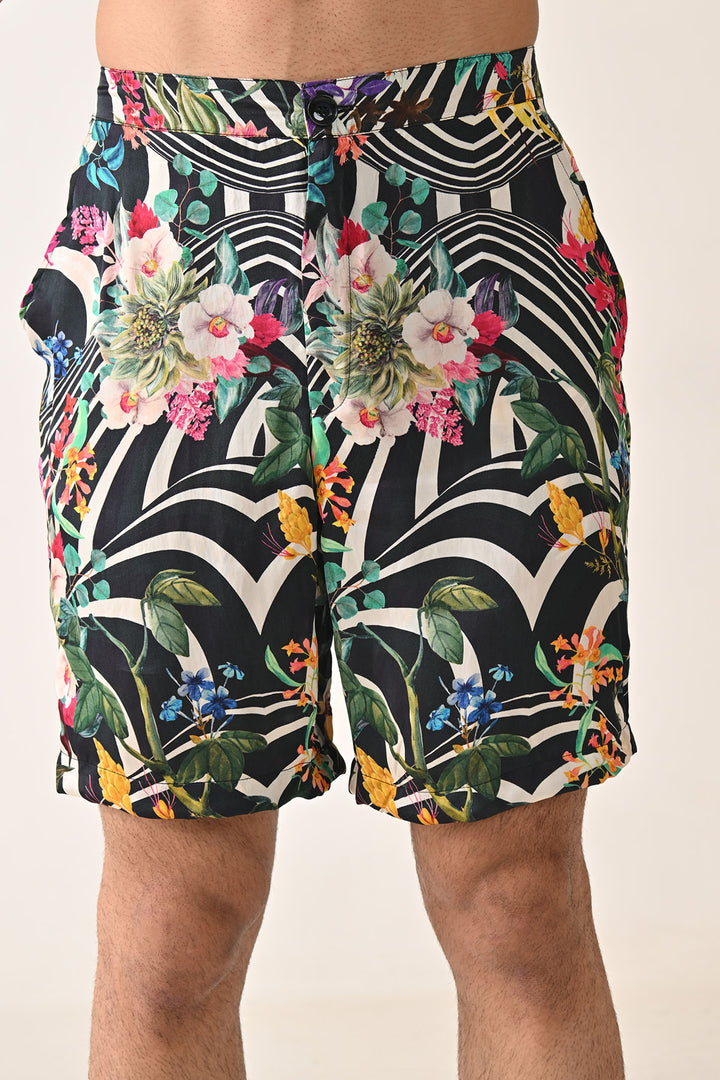 Black Jungle Juice Shorts