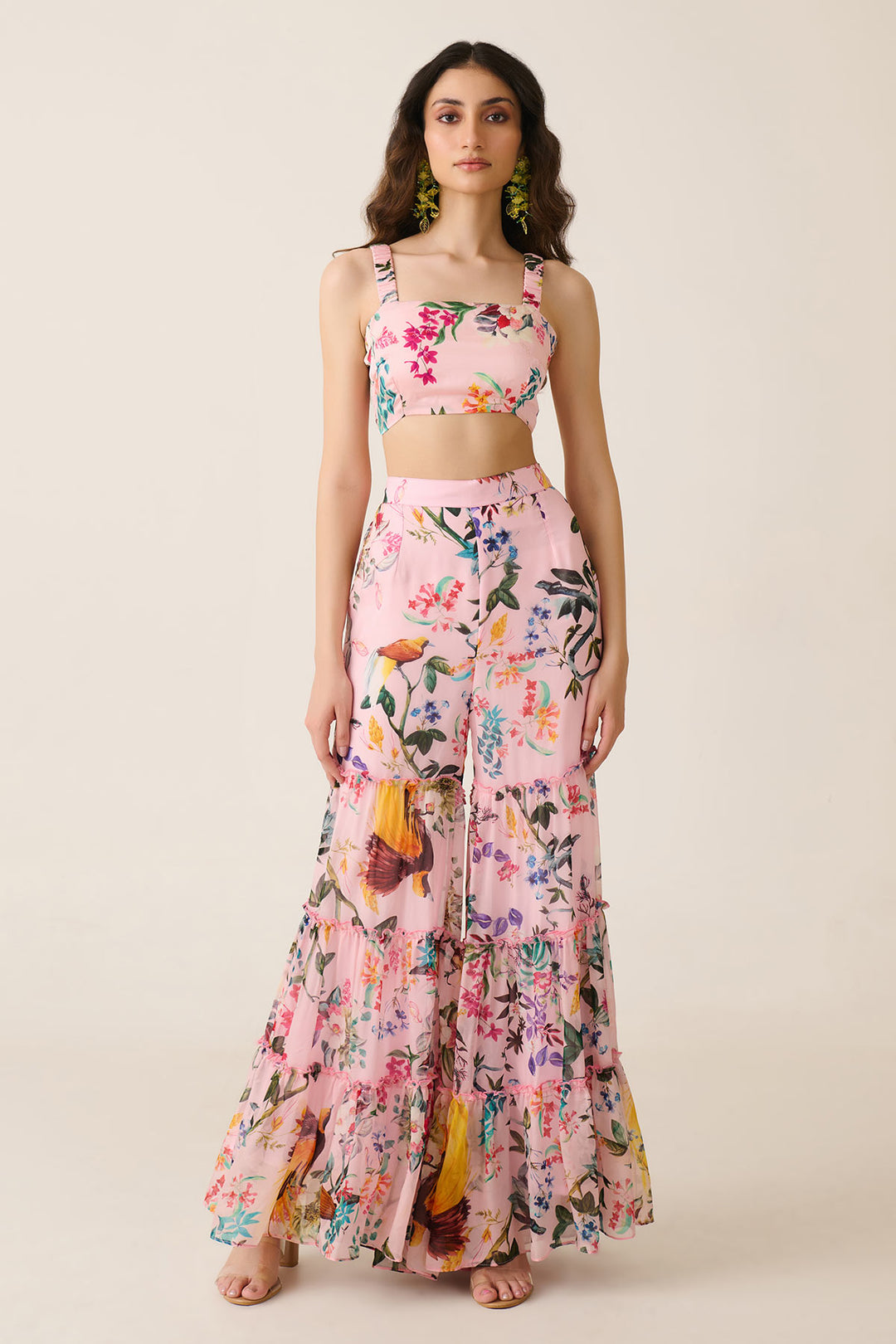 Pink Jungle Juice Sharara Co-ord