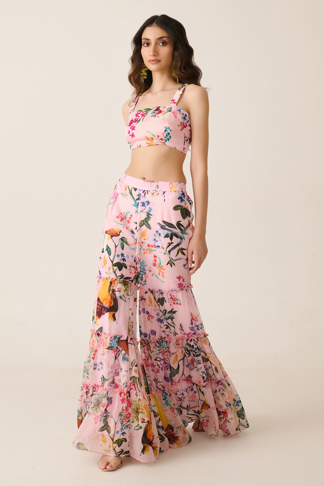 Pink Jungle Juice Sharara Co-ord