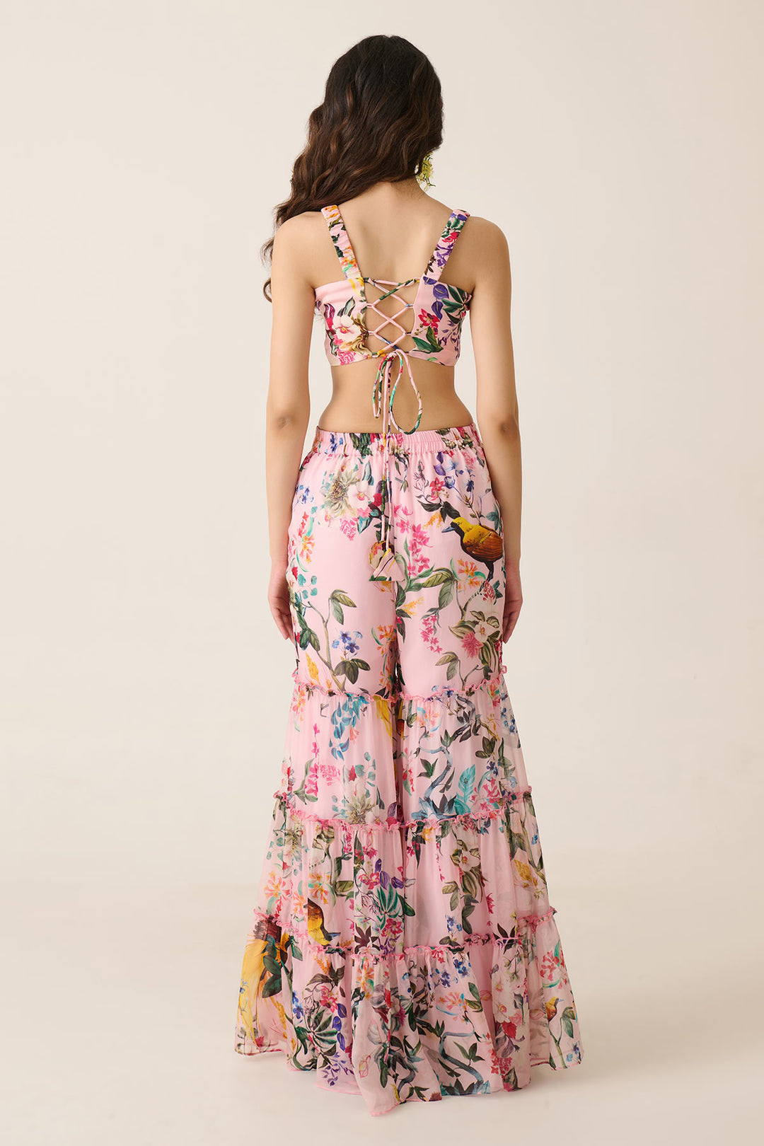 Pink Jungle Juice Sharara Co-ord