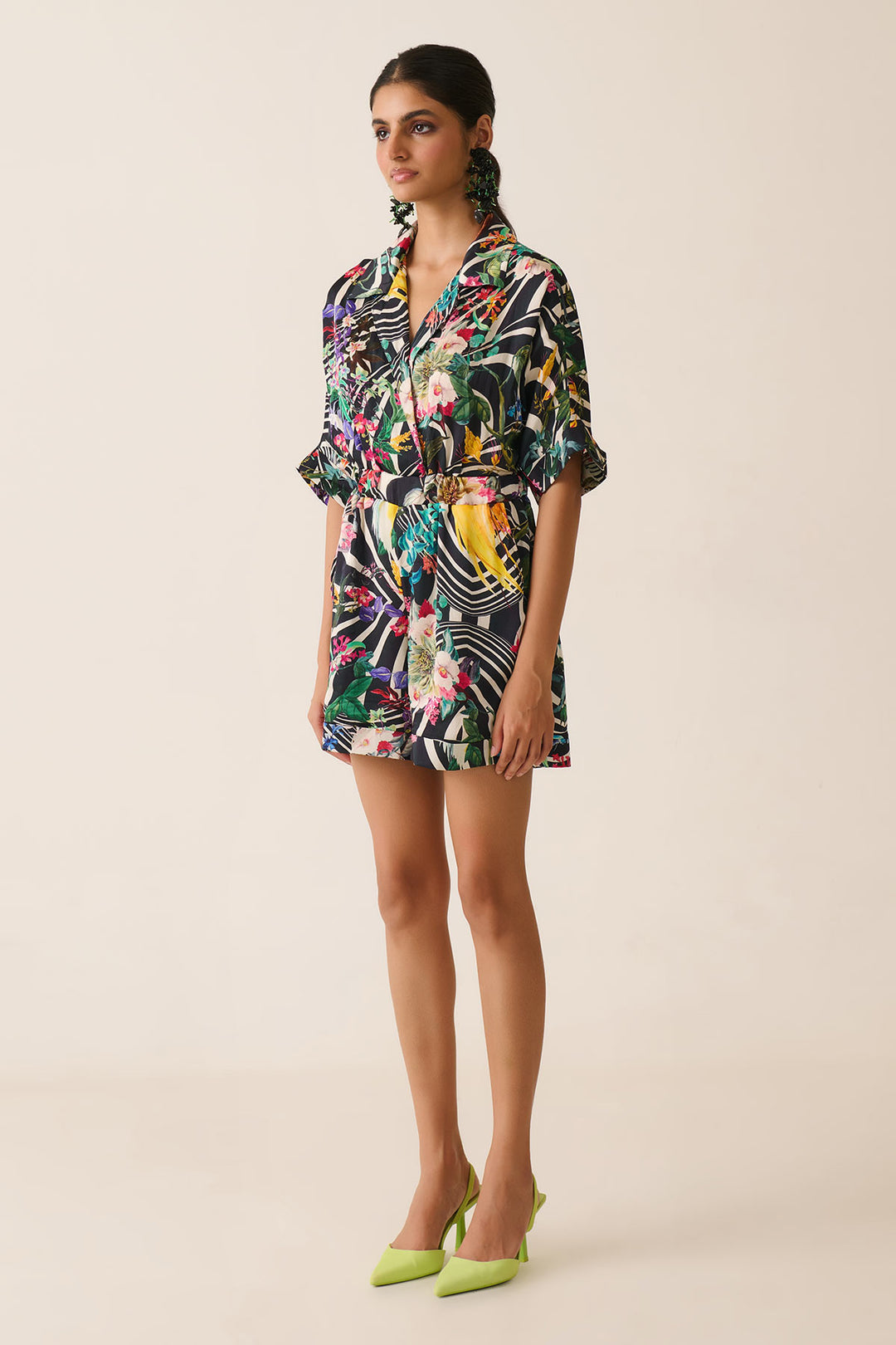 Black Jungle Juice Romper