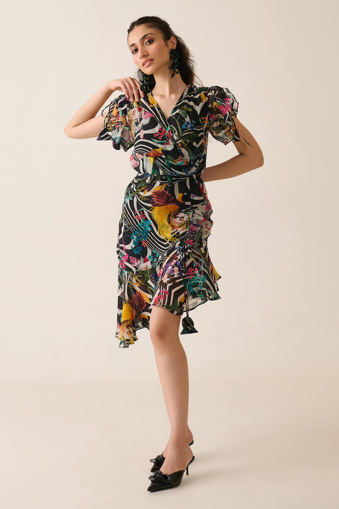 Jungle Juice Ruching Dress