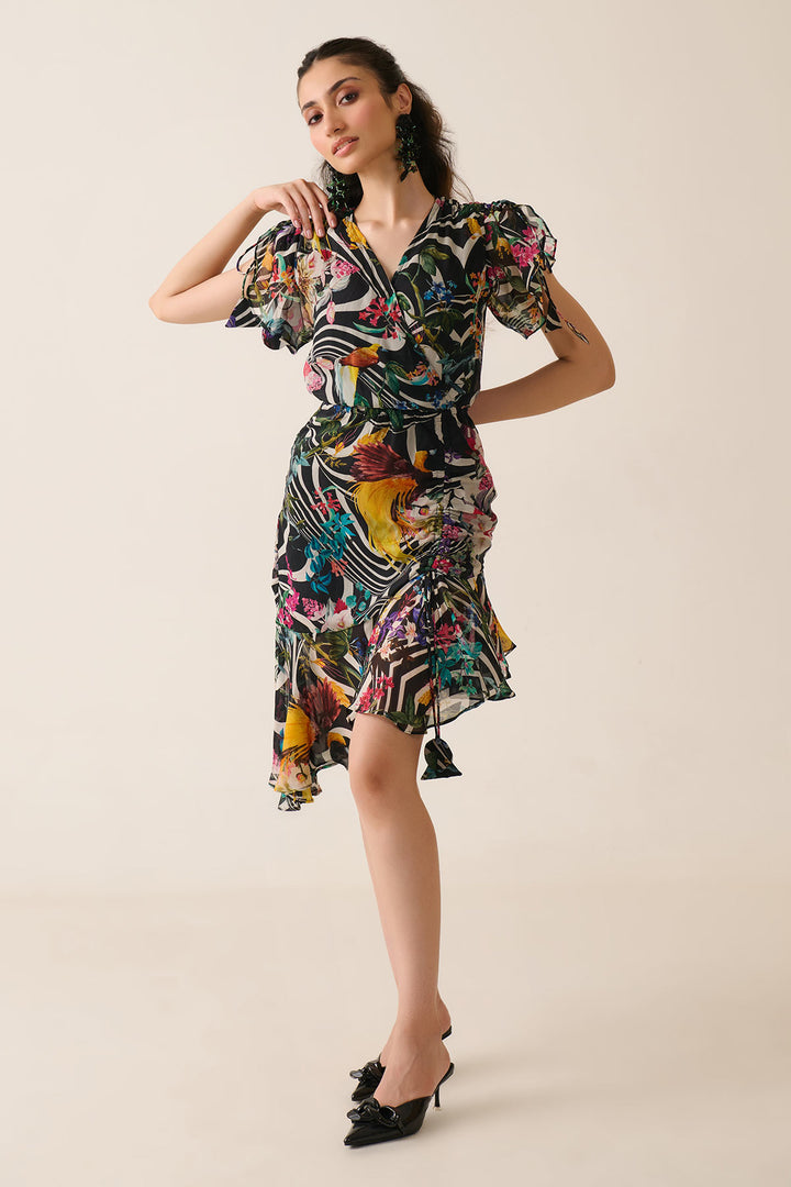 Jungle Juice Ruching Dress