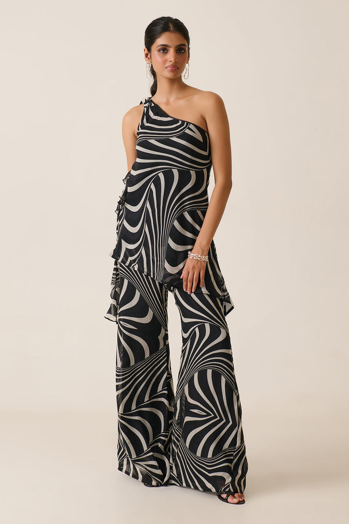 Illusion One-Shoulder Co-ord