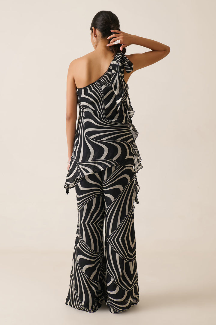 Illusion One-Shoulder Co-ord