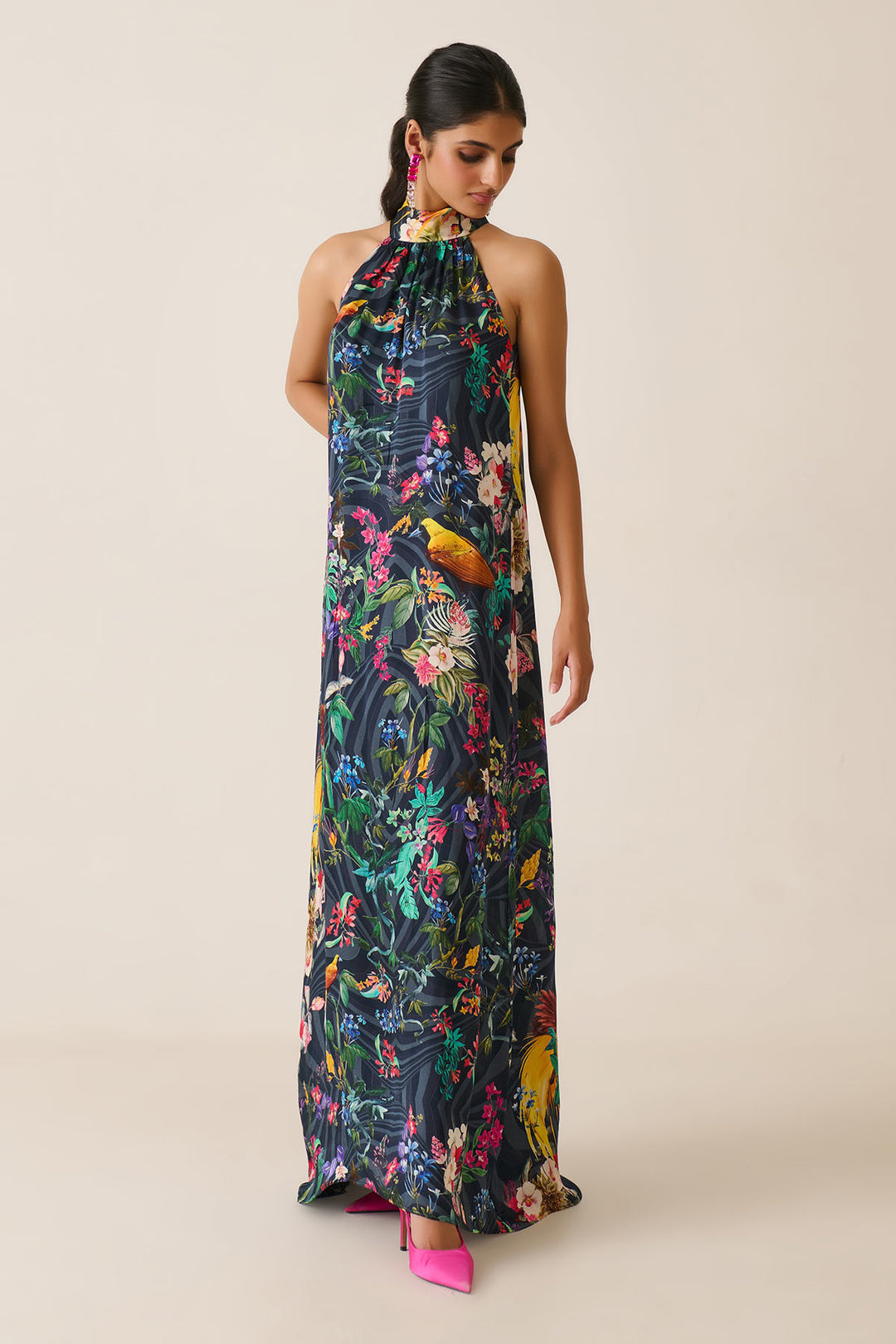 Jungle Juice Halter Neck Dress