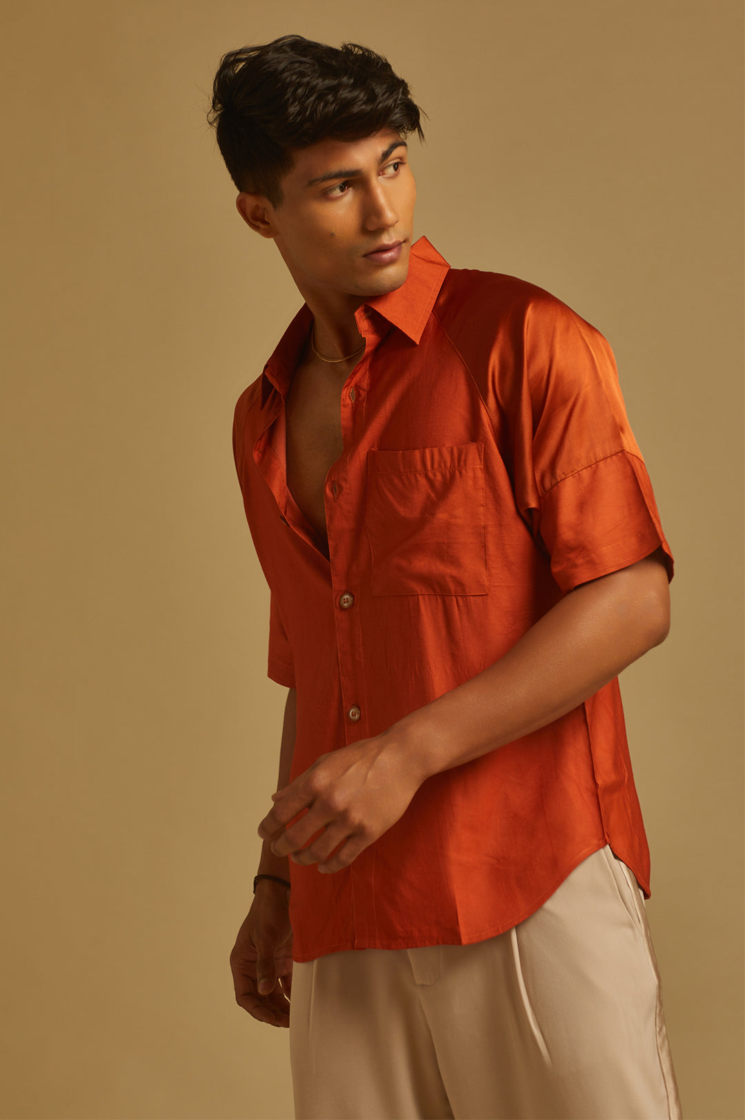 Rust Orange Shirt