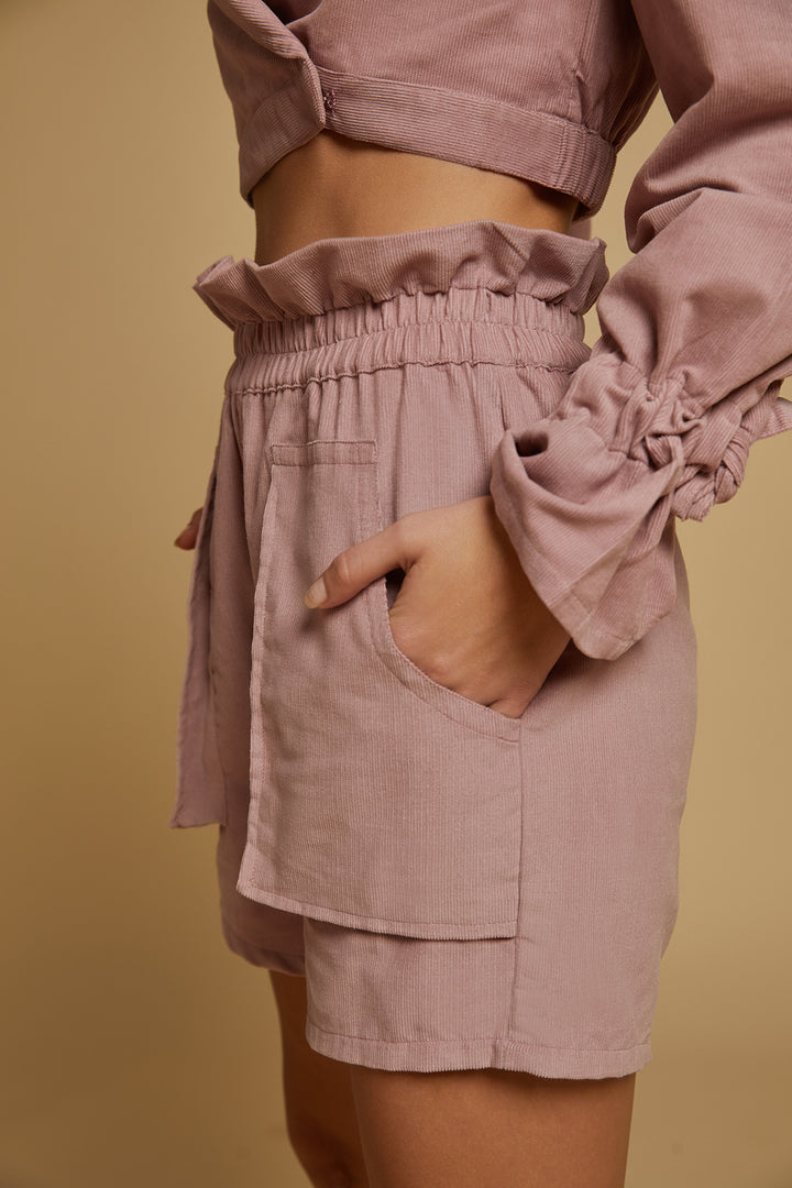 Pink Corduroy Co-ord Set