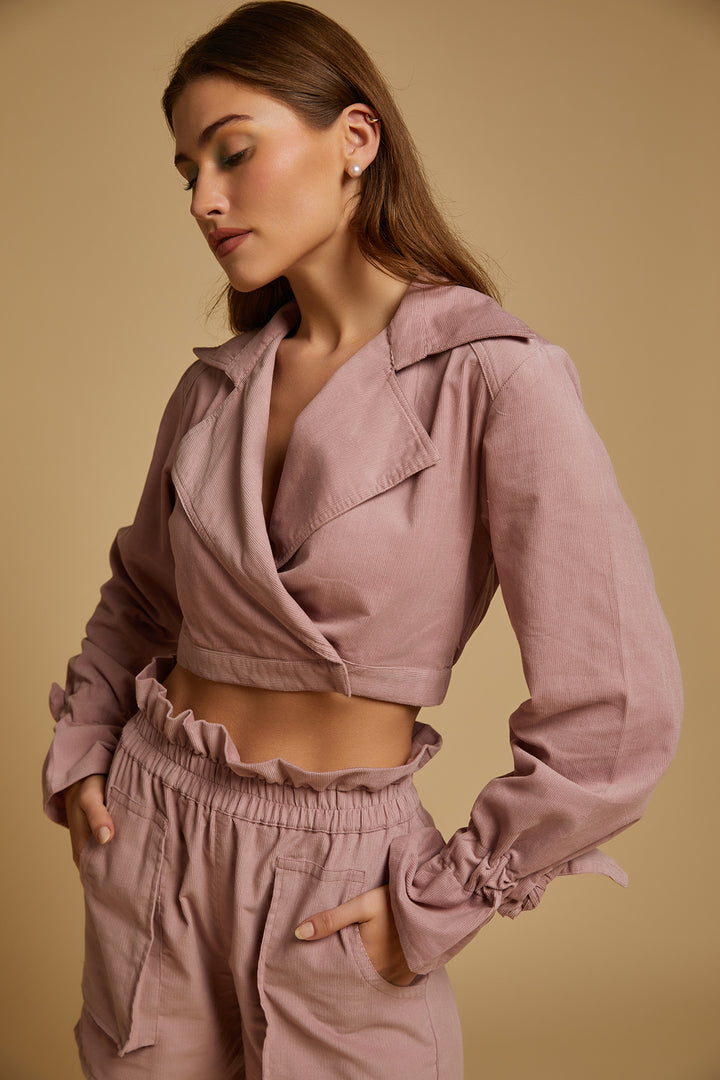 Pink Corduroy Co-ord Set