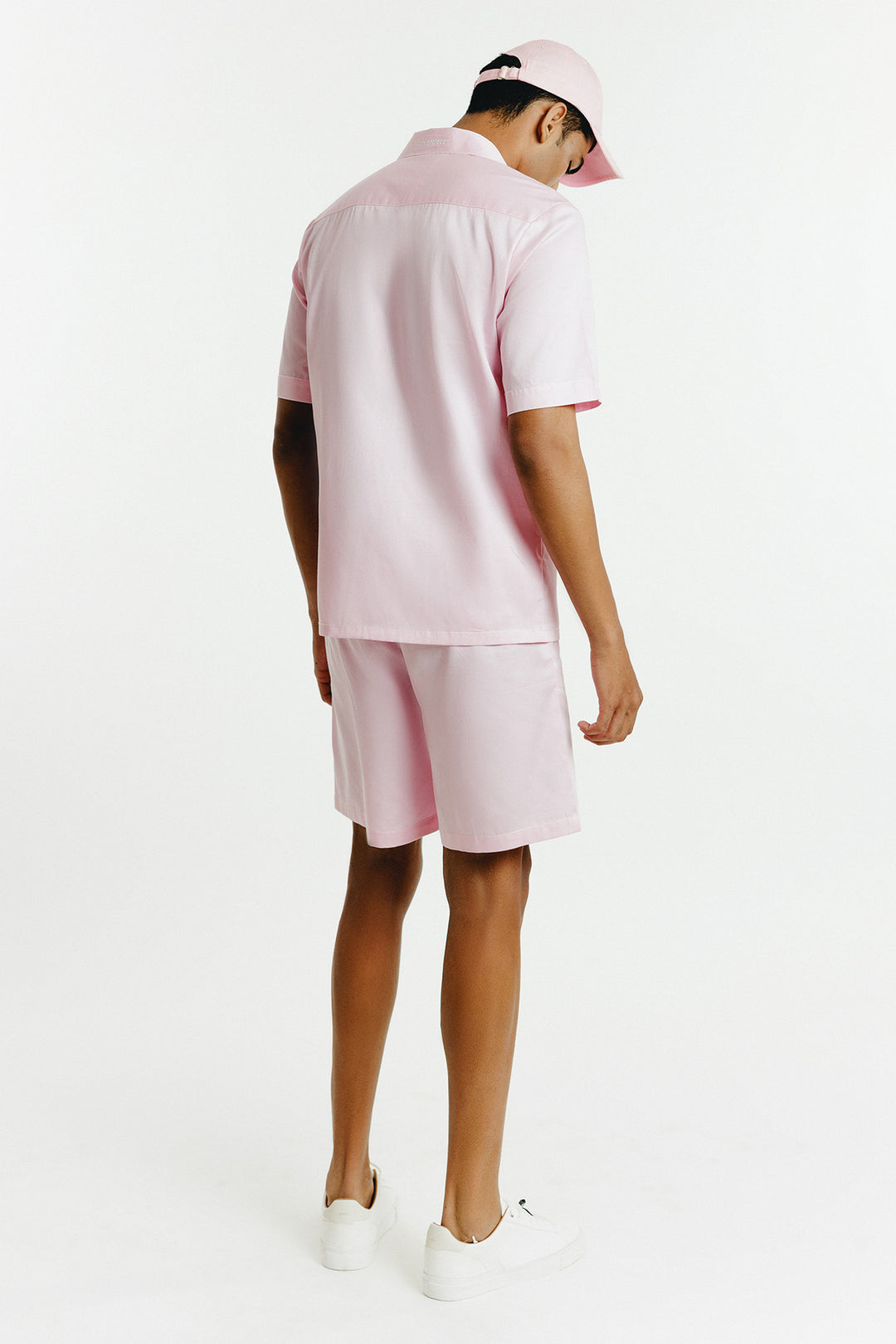 Pink Contrast Thread Shirt