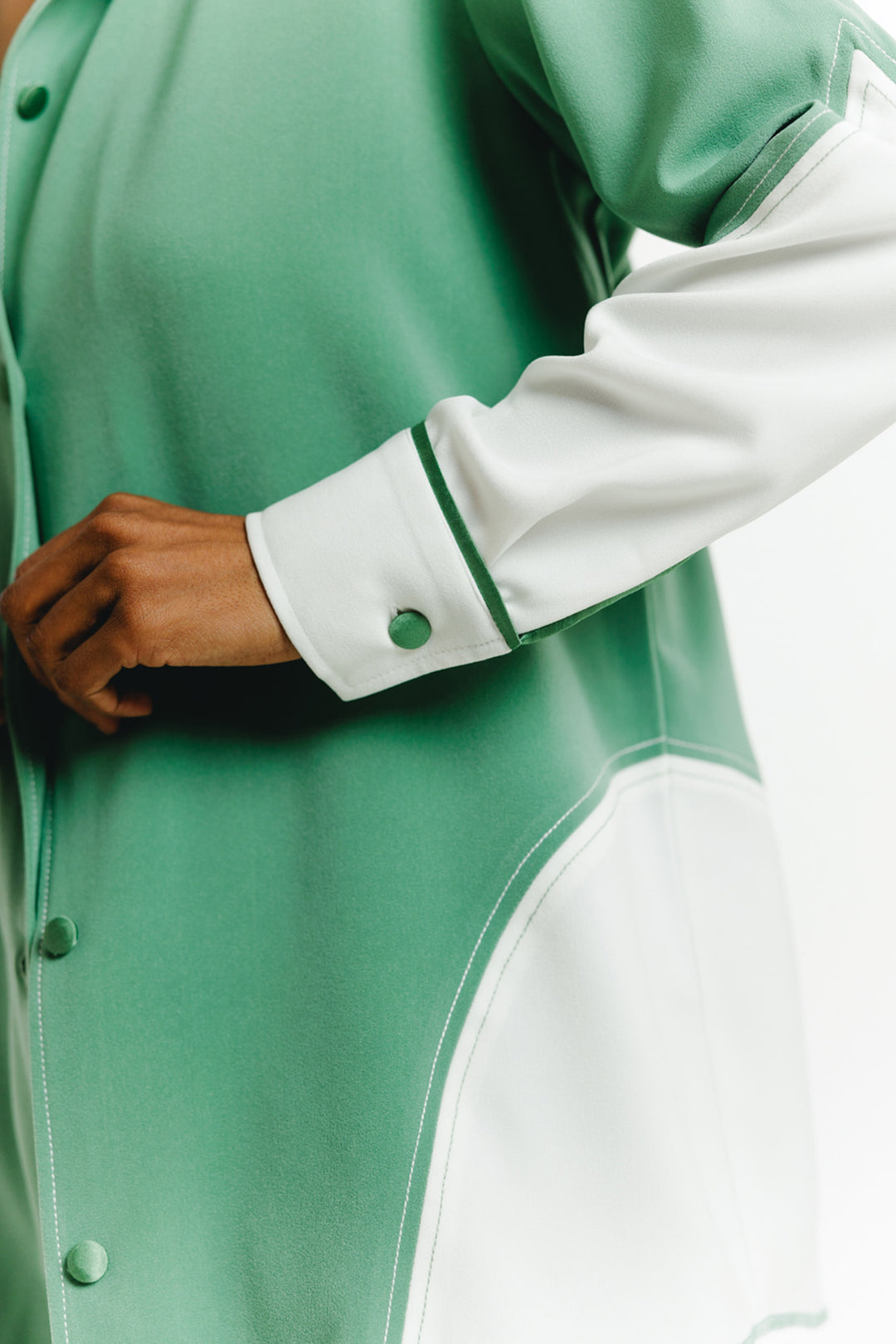 Green & White Co-ord Set