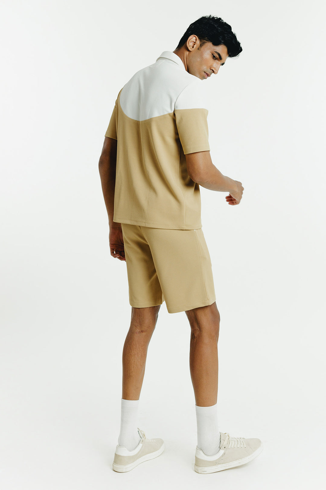 Curved Yoke Waffle Co-ord Set