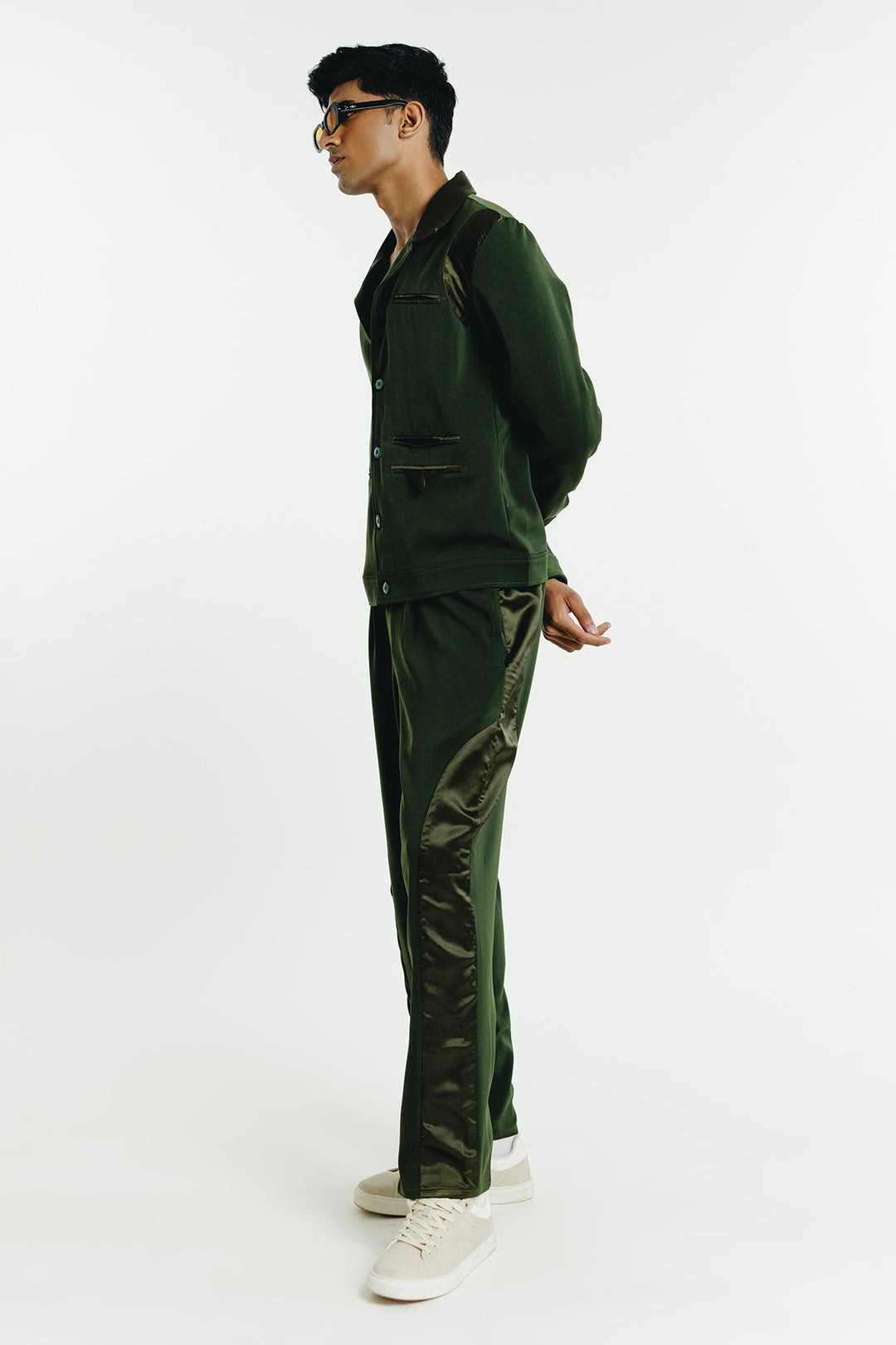 Olive Patch Pants