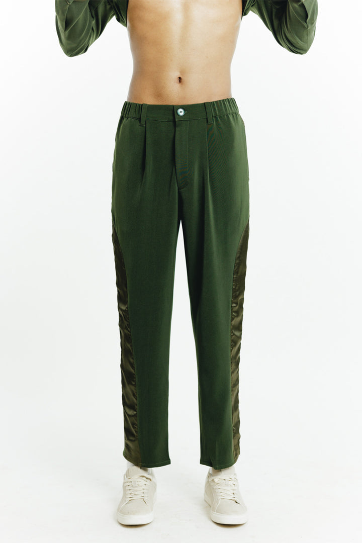 Olive Patch Pants