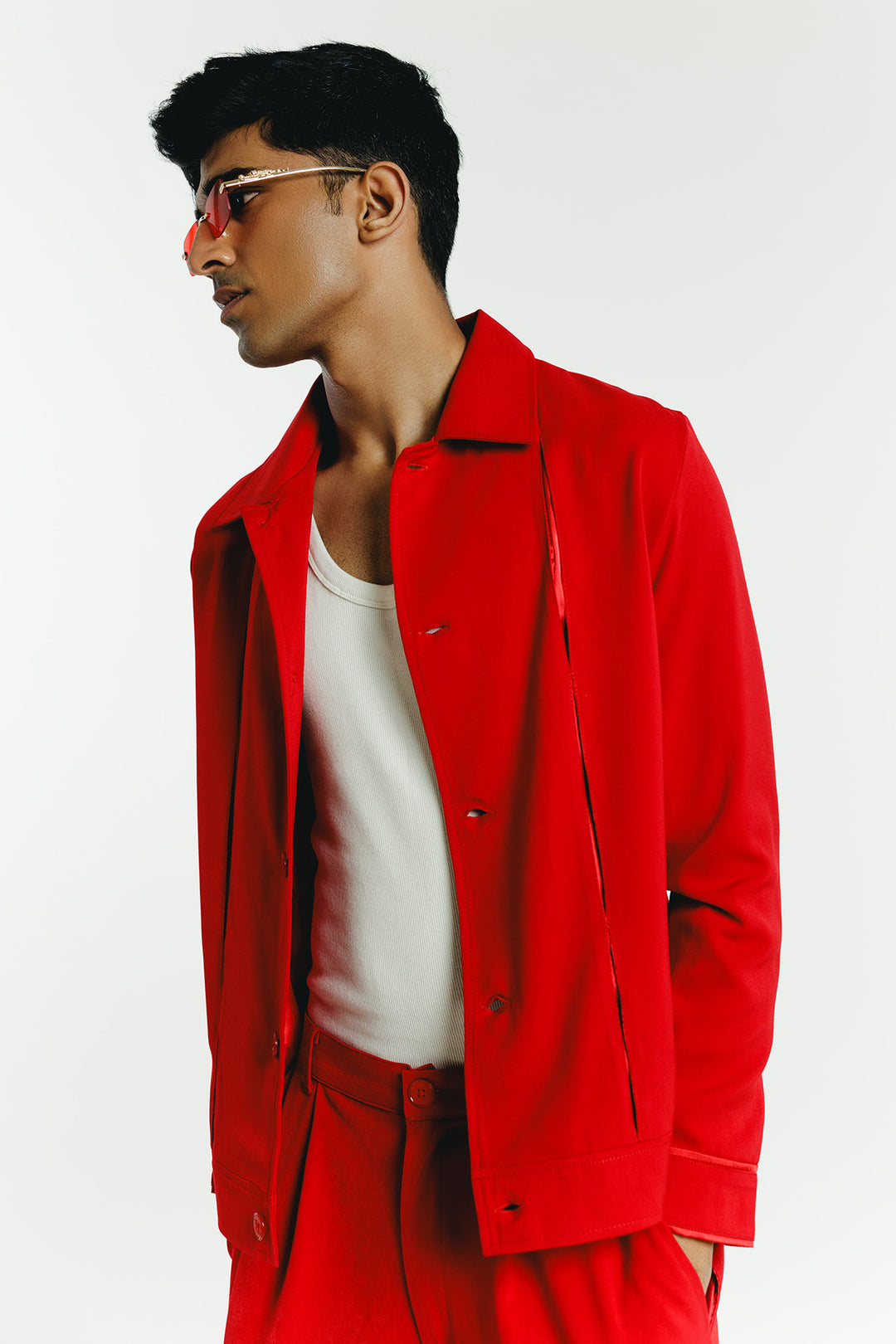 Red Slit Jacket