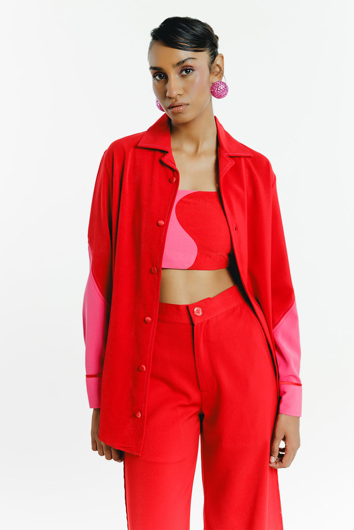 Red & Pink Co-ord Set